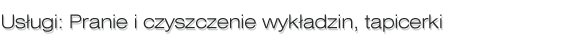 Pranie i czyszczenie wykładzin